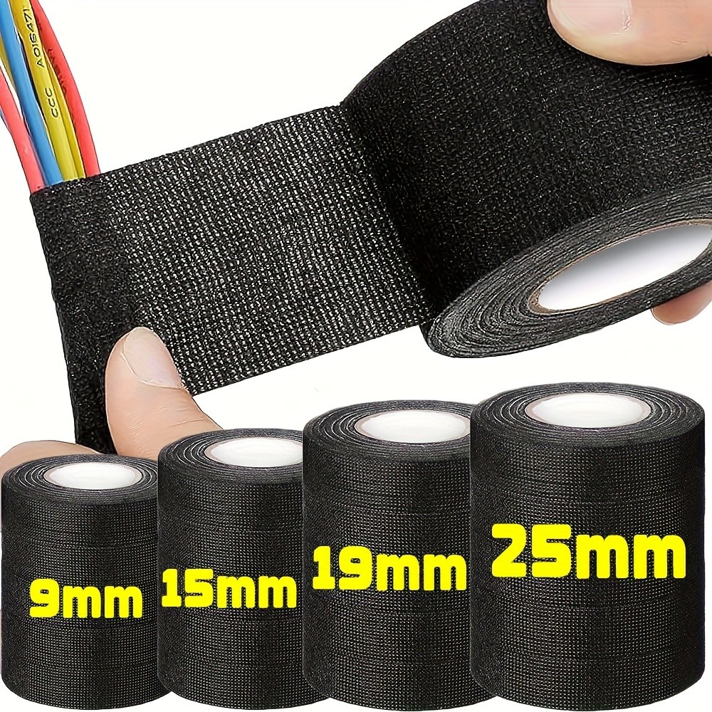 LDQ Heat-Resistant Electrical Tape Durable Adhesive Cloth for Cable Management, Wiring Harnesses & Loom Organization