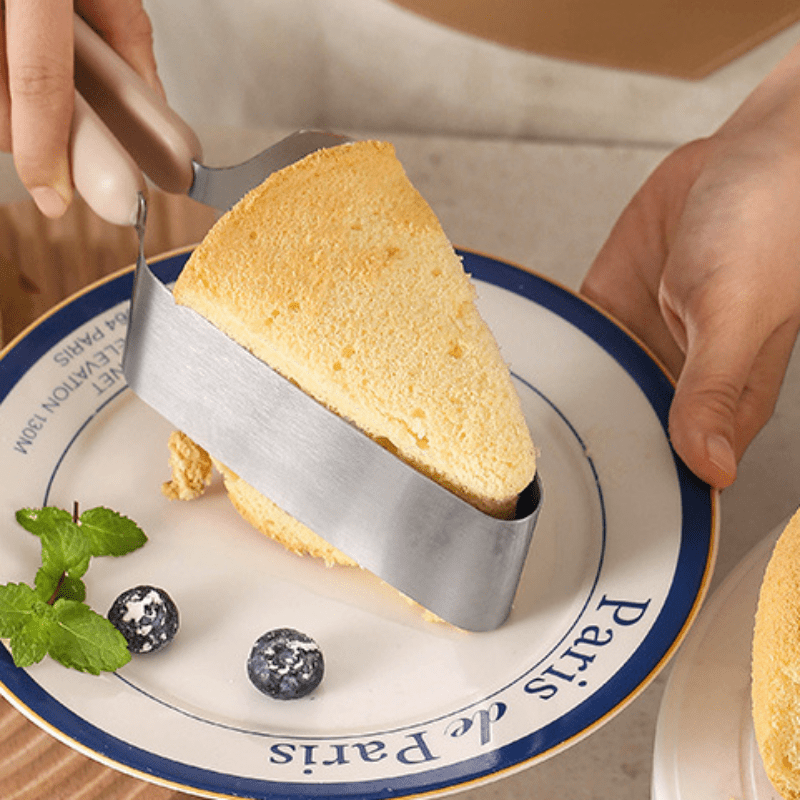 LDQ Stainless Steel Cake Slicer & Server  Triangular Transfer Tool with Ergonomic Handle for Parties, Weddings & Daily Baking