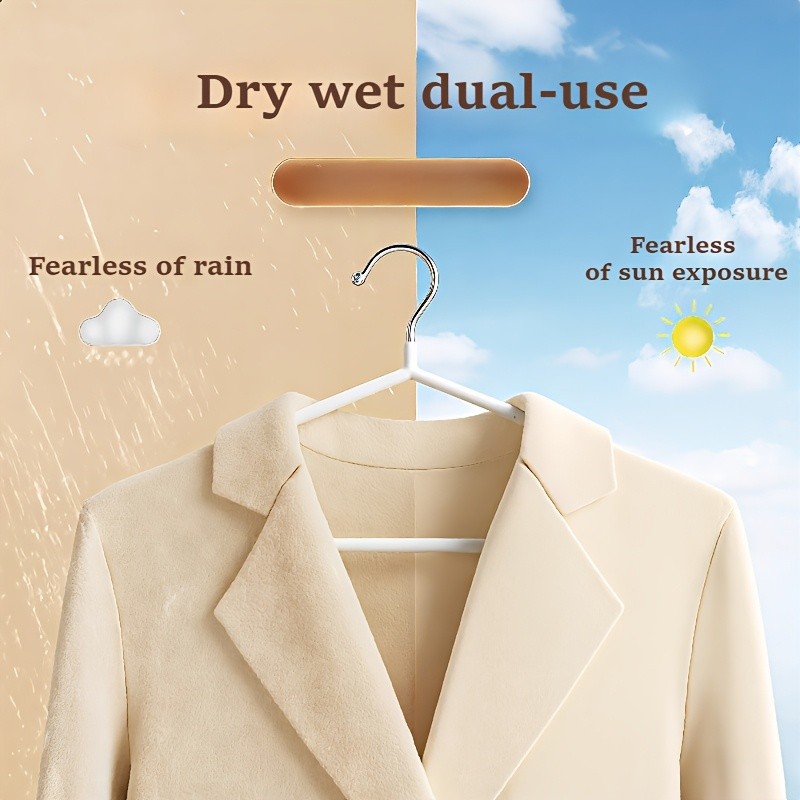 LDQ Heavy-Duty Non-Slip Metal Clothes Hangers  10-Piece Traceless Space-Saving Set for Closets, Bedrooms & Home Storage