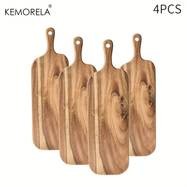 KEMORELA Wooden Cutting Boards with Handles  1/2/6pcs Premium Serving & Charcuterie Trays