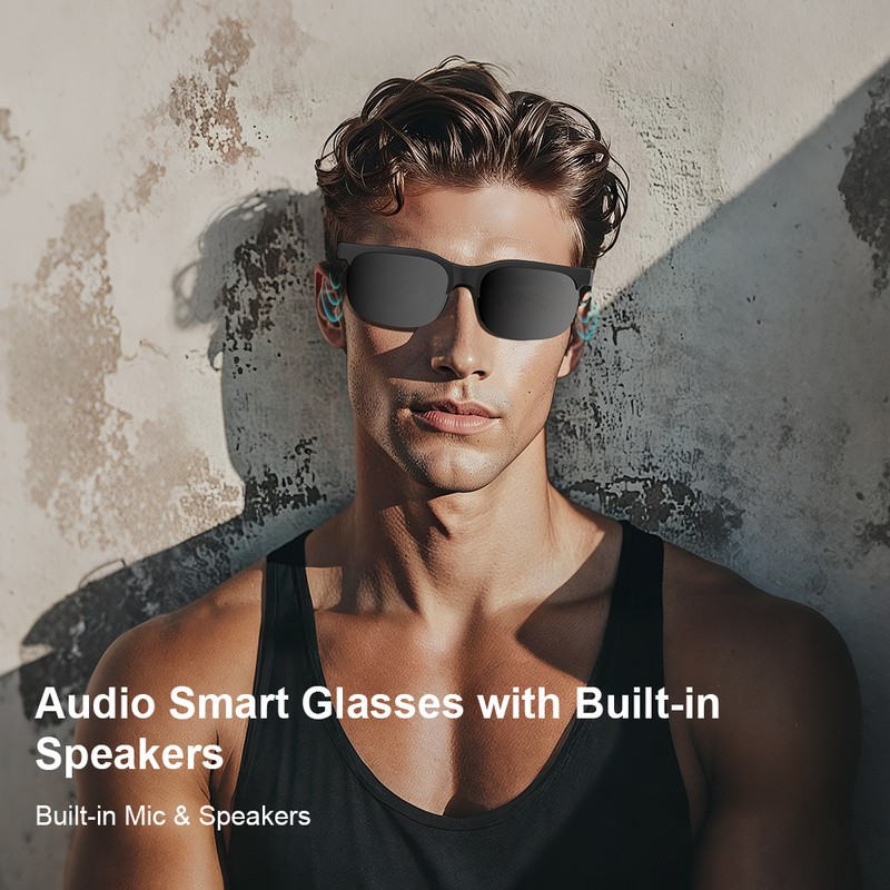 ANKRIYUL Smart Glasses  Wireless Audio Eyewear with Built-in Microphone