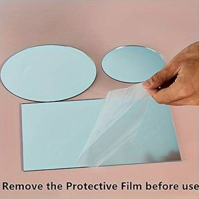 YIMUWN 7pcs Acrylic Mirror Photography Prop Set Reflective Background Sheets for Professional Product Shoots