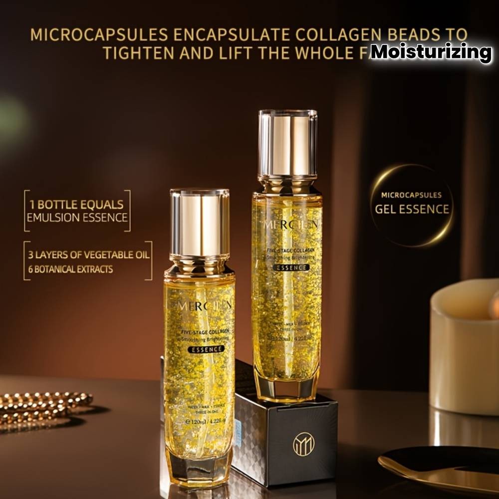 MERCILEN 5-in-1 Collagen Essence Serum (120ml)  Moisturising, Brightening & Youth-Enhancing Face Essence