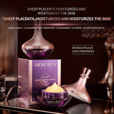MERCILEN Sheep Placenta Collagen Moisturizing Cream (50g) Deep Hydration & Smoother-Looking Skin