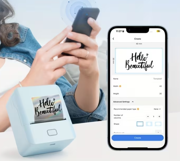 KAYSION Portable Wireless Thermal Label