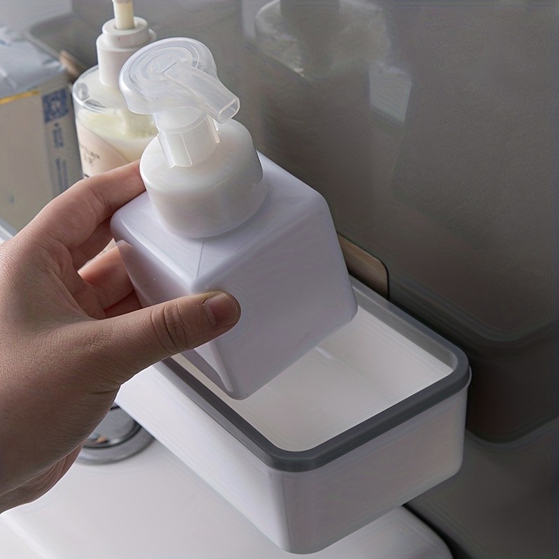 LDQ No-Drill Toilet Caddy & Dispenser  Wall-Mounted Storage Tray for Effortless NZ Bathroom Organisation