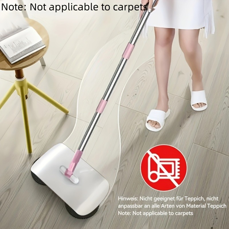 LDQ 2-in-1 Handheld Sweeper & Mop Combo Automatic Push Broom with Dustpan for Effortless NZ Floor Cleaning