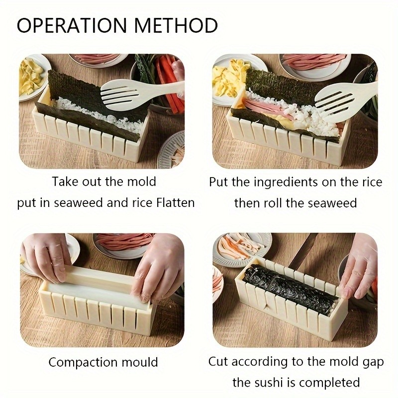 LDQ Easy-Shape Sushi Maker Set 3-Piece Mold Kit for Fun DIY Creations in NZ Kitchens