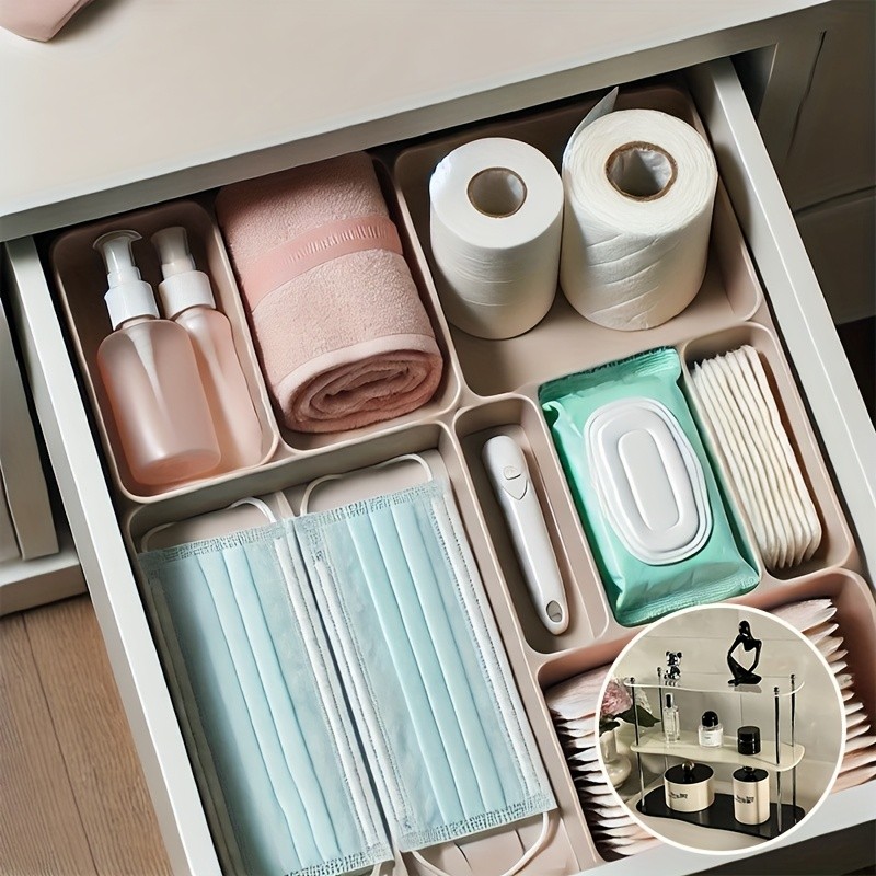 LDQ Two-Tier Acrylic Desktop Shelf  Detachable Space-Saving Organiser for NZ Beauty & Workspaces