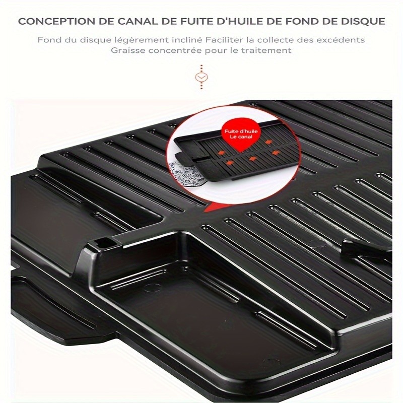 LDQ Smokeless Non-Stick Grill Pan  Durable Aluminium Alloy Rectangular Tray for Easy NZ Indoor & Outdoor BBQ