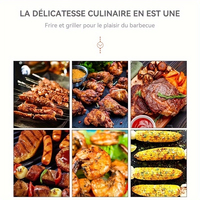 LDQ Smokeless Non-Stick Grill Pan  Durable Aluminium Alloy Rectangular Tray for Easy NZ Indoor & Outdoor BBQ