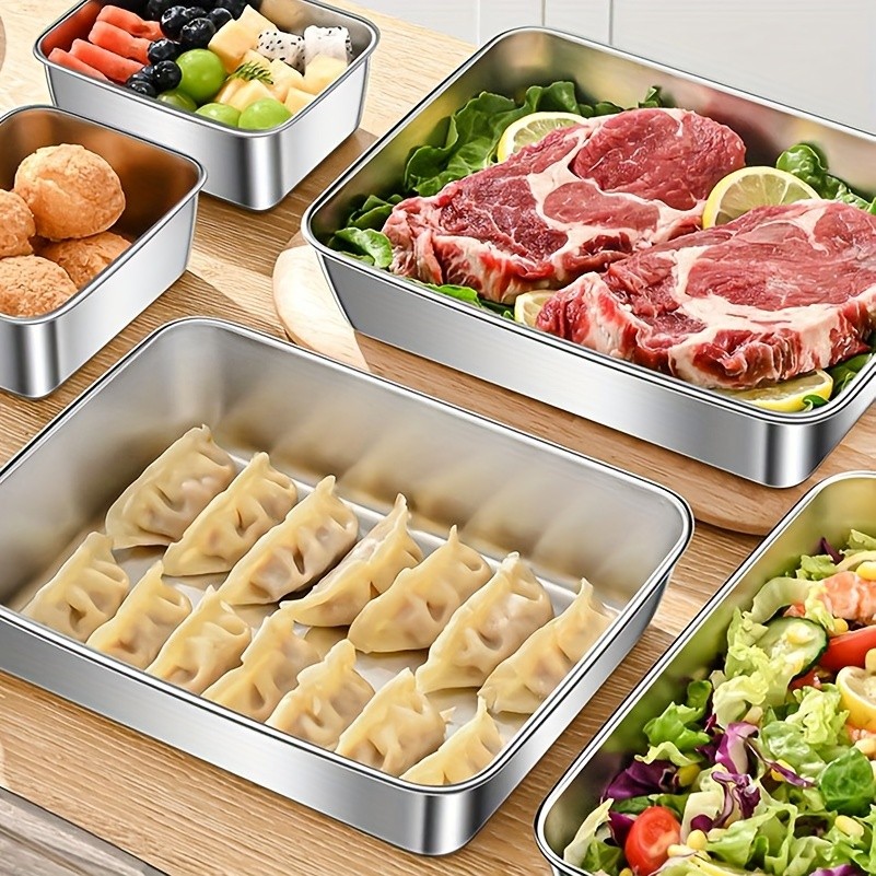 LDQ Leak-Proof Stainless Steel Food Container Set  Durable Microwave & Freezer-Safe Organisers for NZ Homes, Camping & Daily Storage