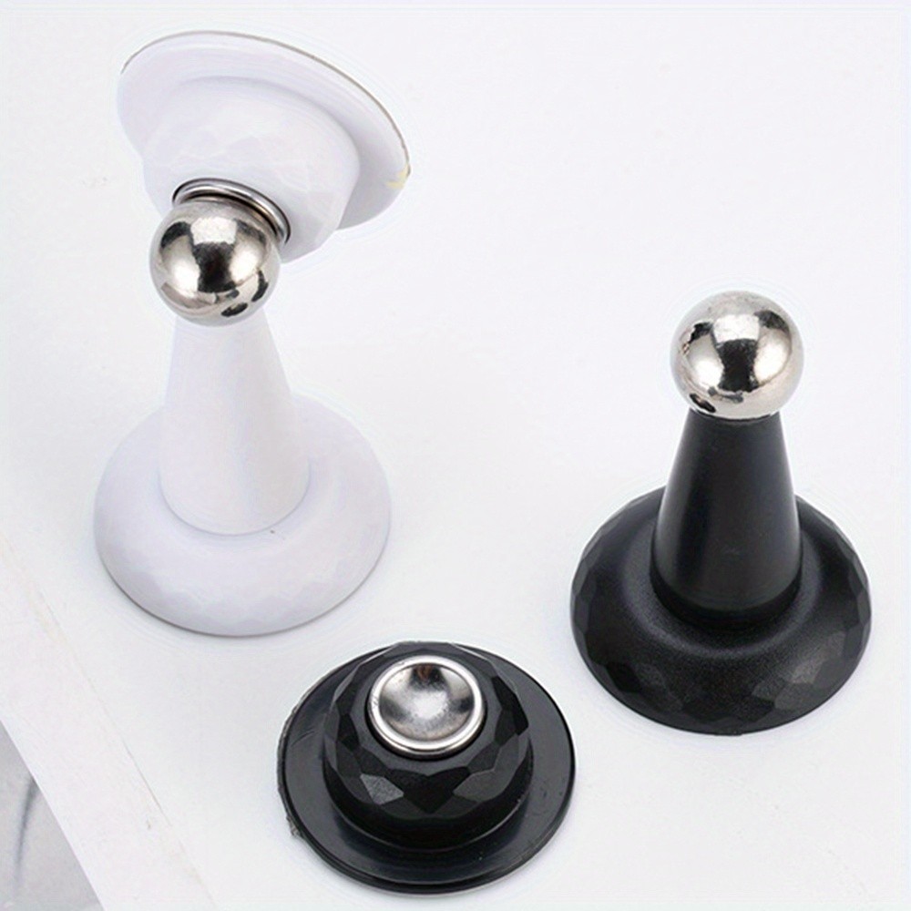 MCMLS Heavy-Duty Magnetic Door Stopper  No-Drill Anti-Slam Holder for Safe & Modern NZ Home Spaces