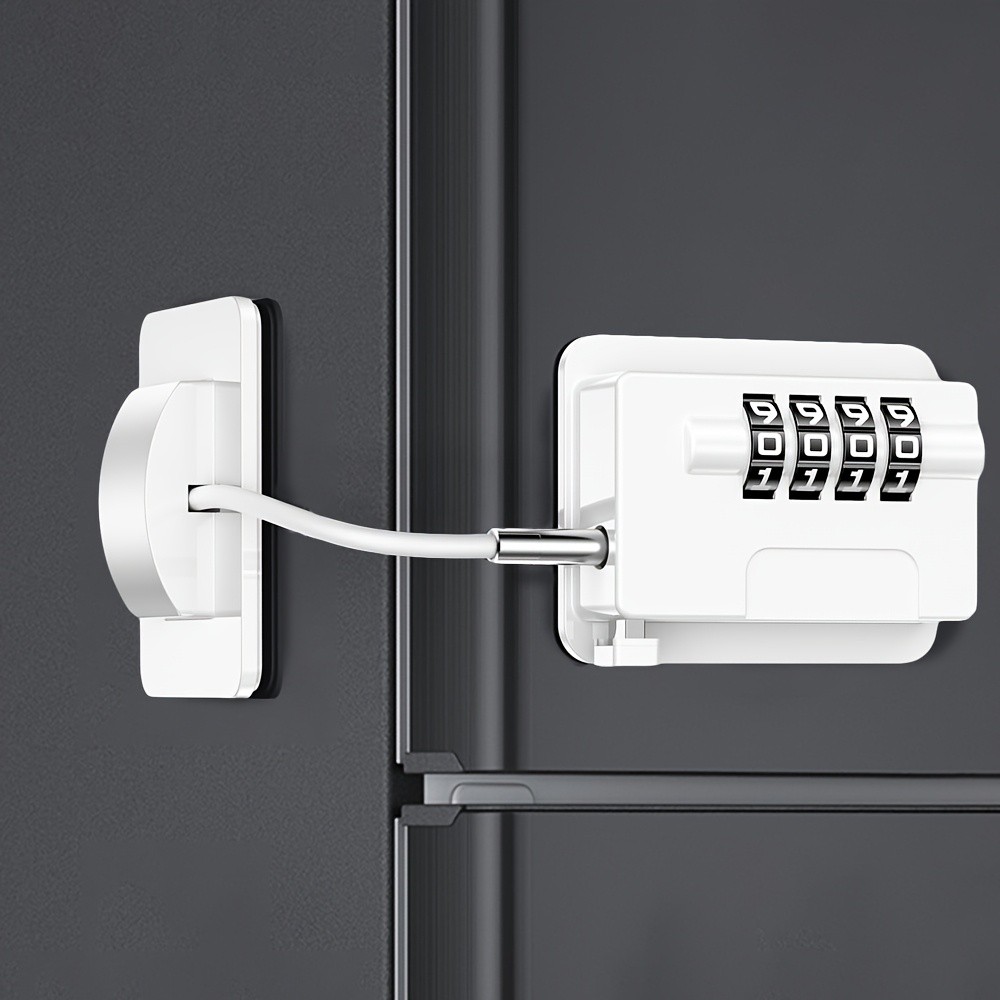 MCMLS Easy-Install Password Door Lock Set  No-Drill Multi-Surface Security Solution for NZ Homes & Appliances