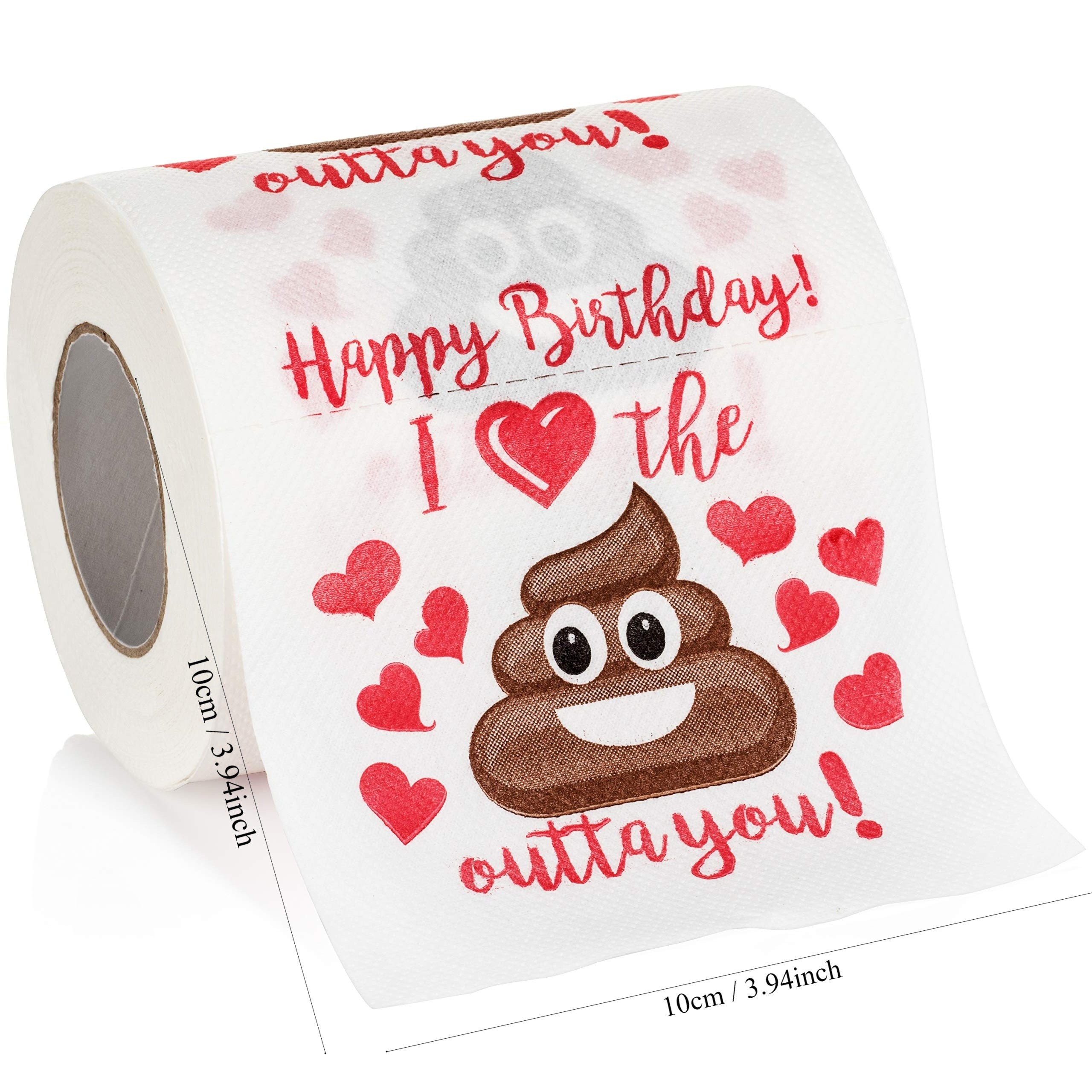 MCMLS Happy Birthday Prank Toilet Paper Roll  Hilarious Gag Gift & Festive Bathroom Dcor for NZ Celebrations