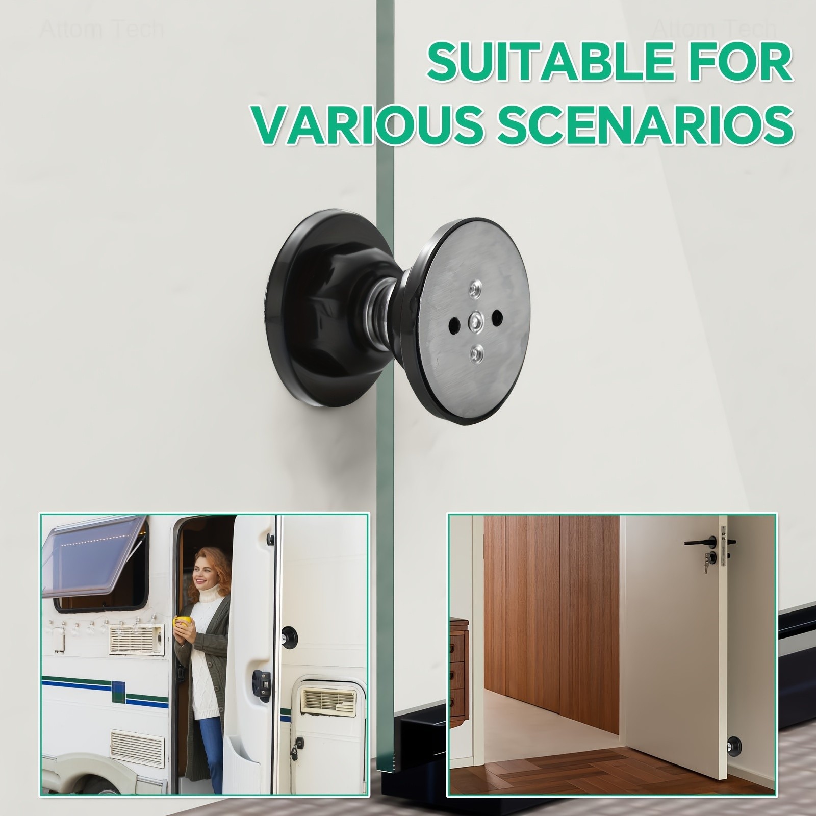 MCMLS Heavy-Duty Magnetic RV Door Holder  Anti-Collision, Non-Slip Door Stopper for NZ Campers, Motorhomes & Indoor Use