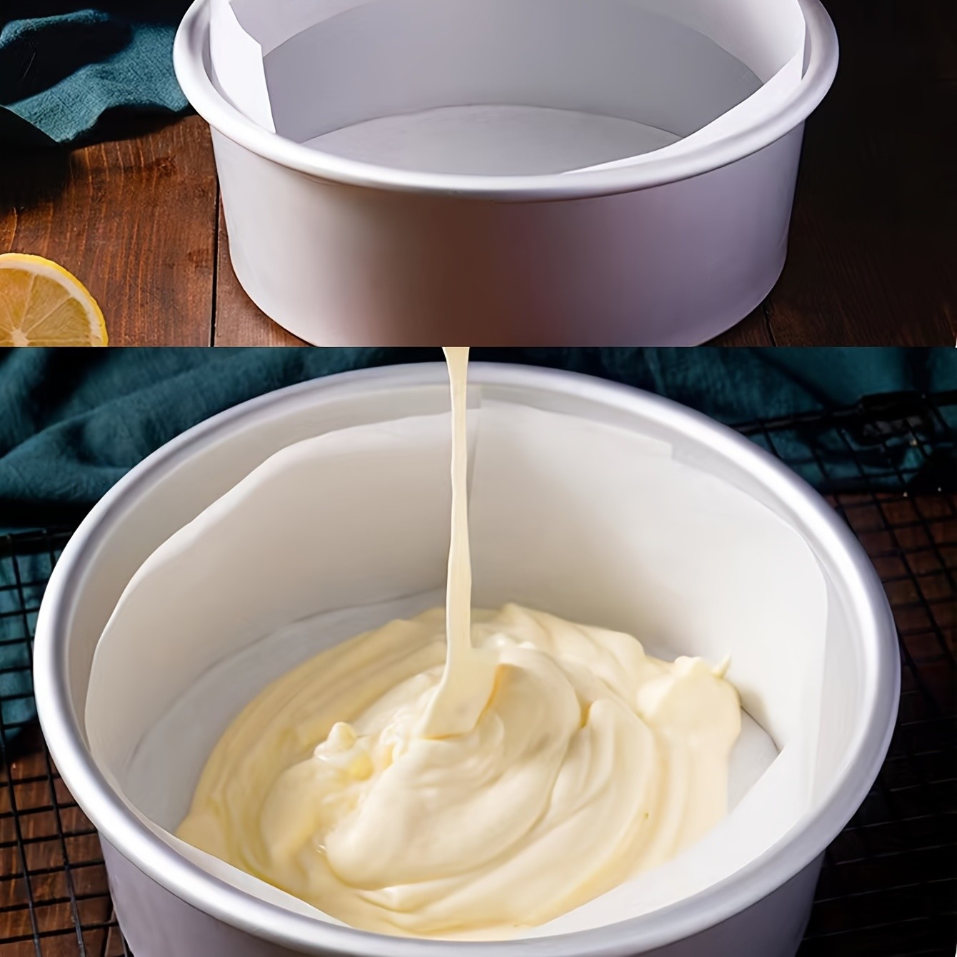 YUHUPHYLLIC Cake Mold Edge Paper  Non-Stick Baking Paper for Precise Shaping and Easy Cake Decorating