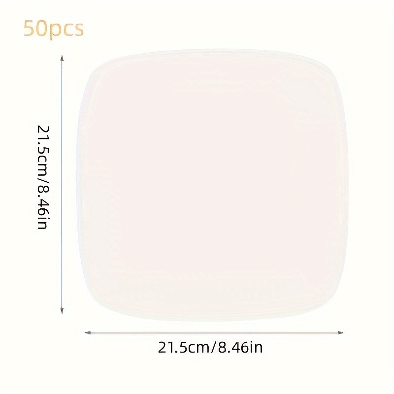 YUHUPHYLLIC 50pcs Air Fryer Liners  Non-Stick Oil Absorbing Parchment Paper for Cooking & Baking