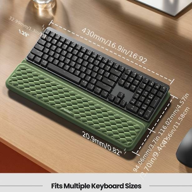 Vaydeer Ergonomic Wrist Rest with Keyboard Stand & Mouse Pad  Memory Foam Support for Office & Home Use