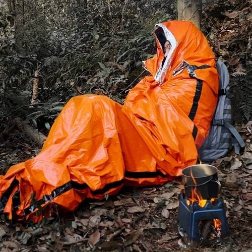 3pcs Emergency Survival Shelter with Thermal Blanket  Portable Lightweight Tent for Camping, Hiking & Outdoor Emergencies