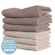6pcs Kitchen Towels  Ultra Soft, Quick-Dry, Absorbent Cloths for Kitchen & Bathroom Use