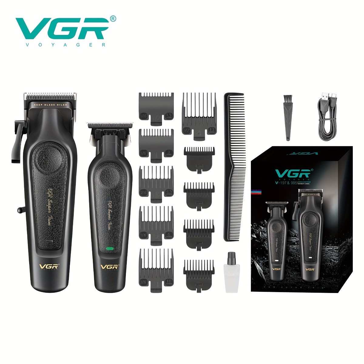 VGR Professional Wireless Hair Clipper for Men