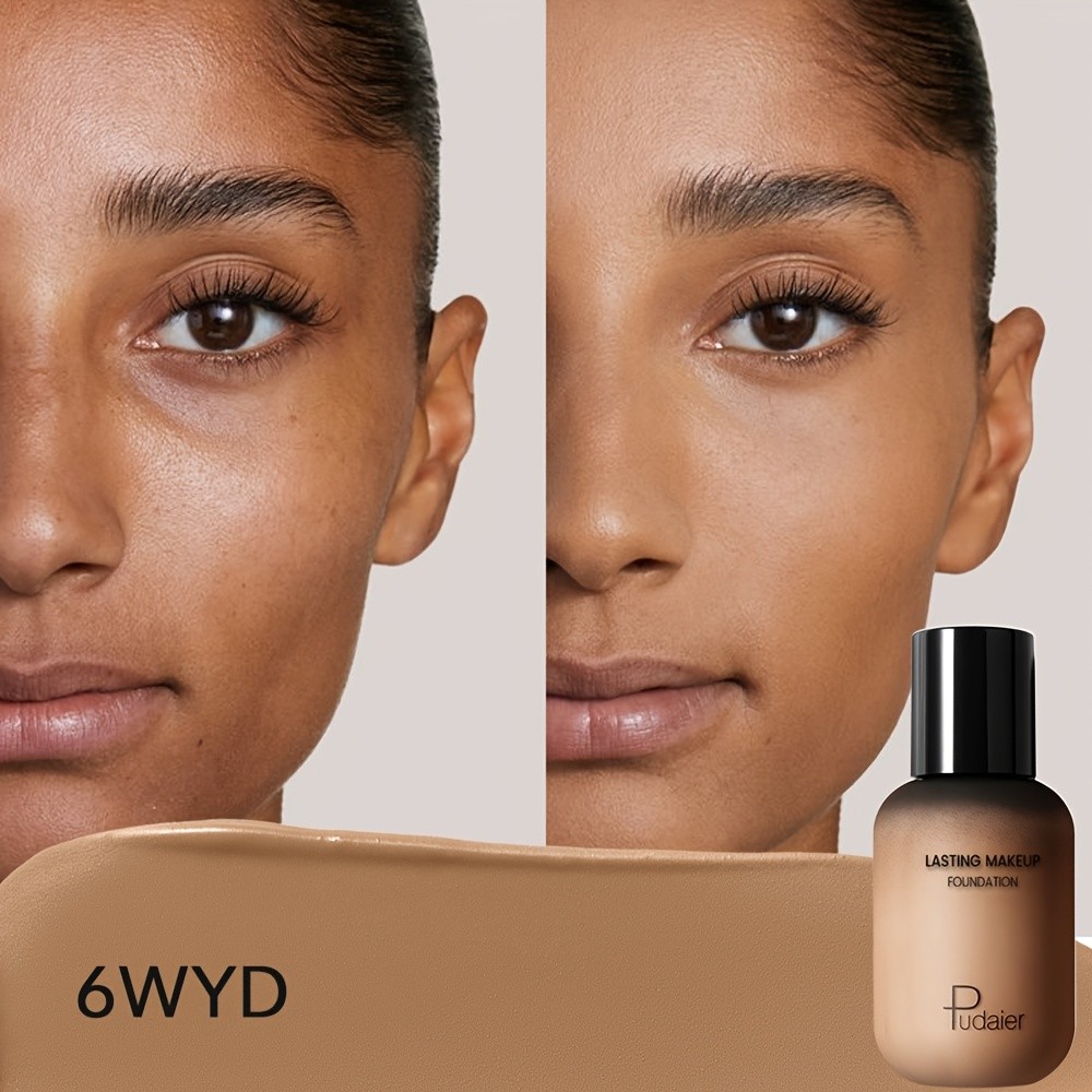 Pudaier 9-Shade Full Coverage Liquid Foundation