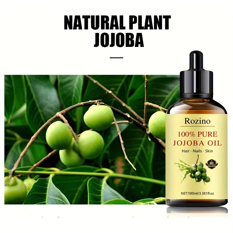 Natural Jojoba Oil Essential Oil  Versatile Skincare for Massage, Hair, Face, and More