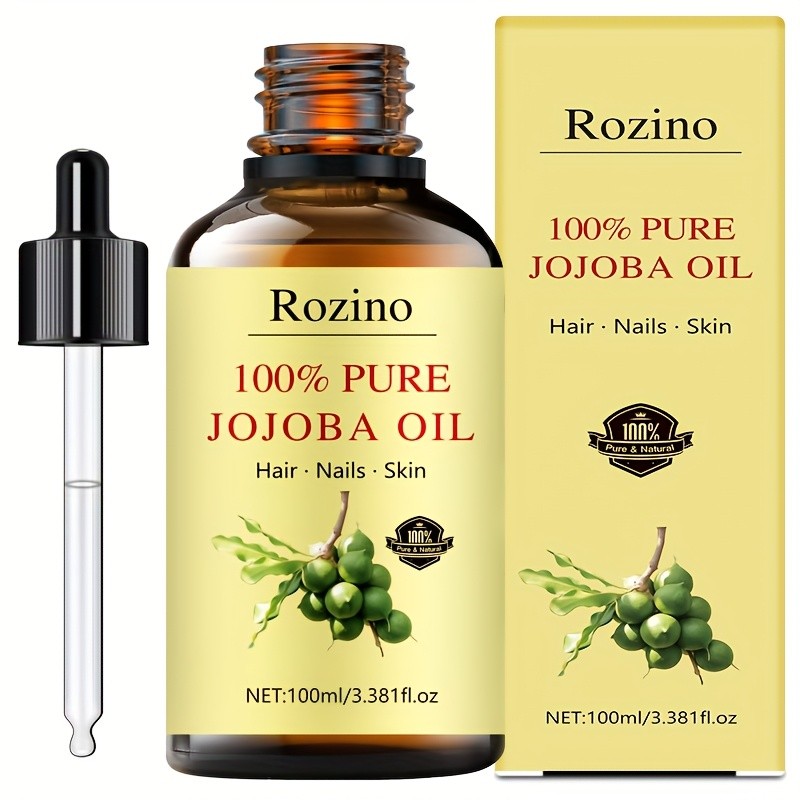 Natural Jojoba Oil Essential Oil  Versatile Skincare for Massage, Hair, Face, and More