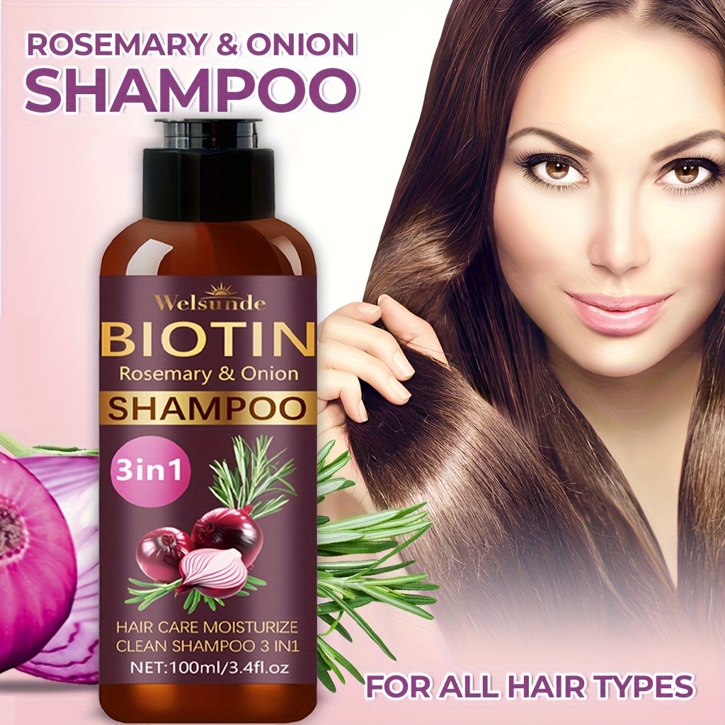 WELSUNDE Biotin Rosemary & Onion 3-in-1 Shampoo