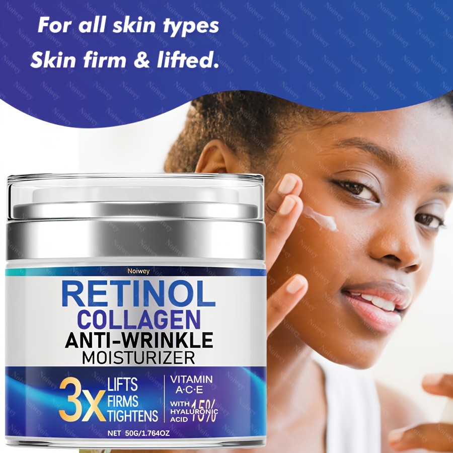 NOIWEY 1.764oz Retinol Collagen Face Cream  Firming, Smoothing, and Hydrating