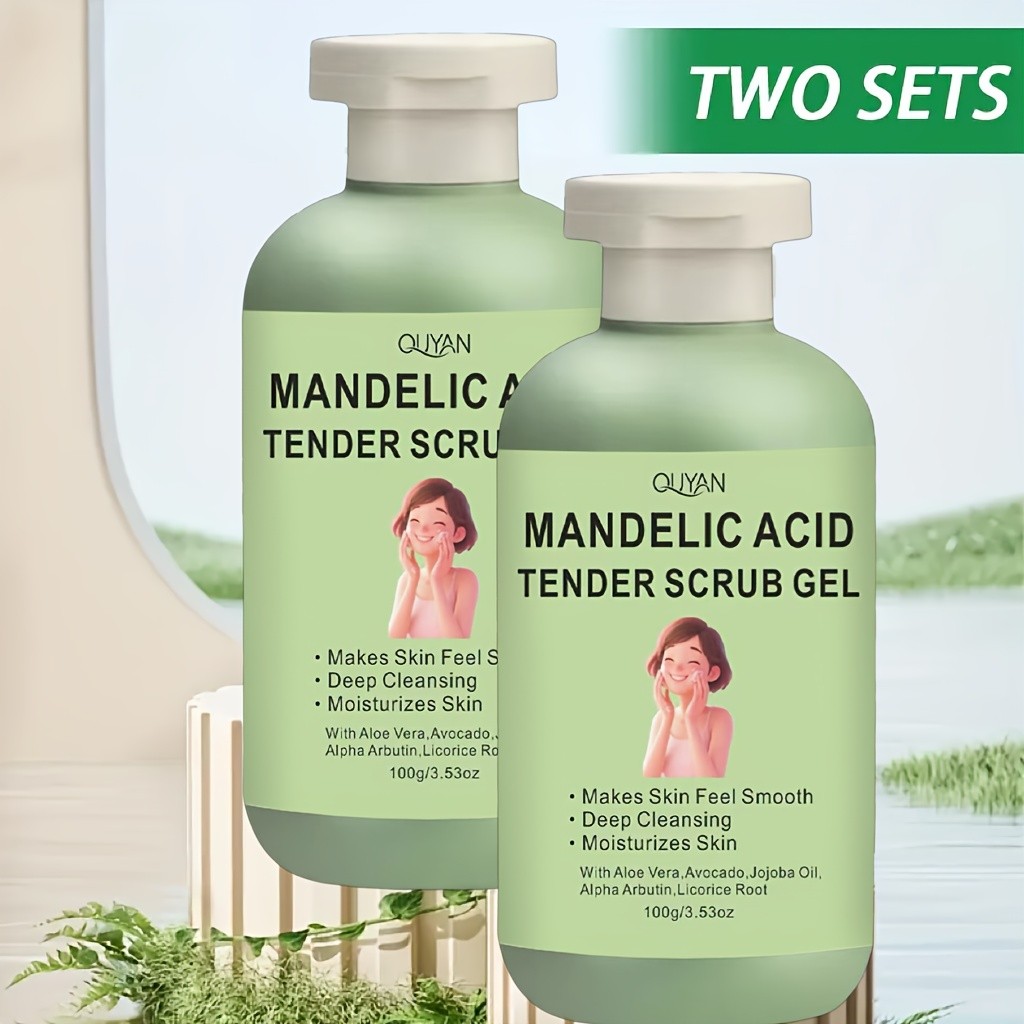 Exfoliating Scrub Gel Deep Cleansing, Moisturizing, and Gentle Exfoliation for Face, Hands, and Feet