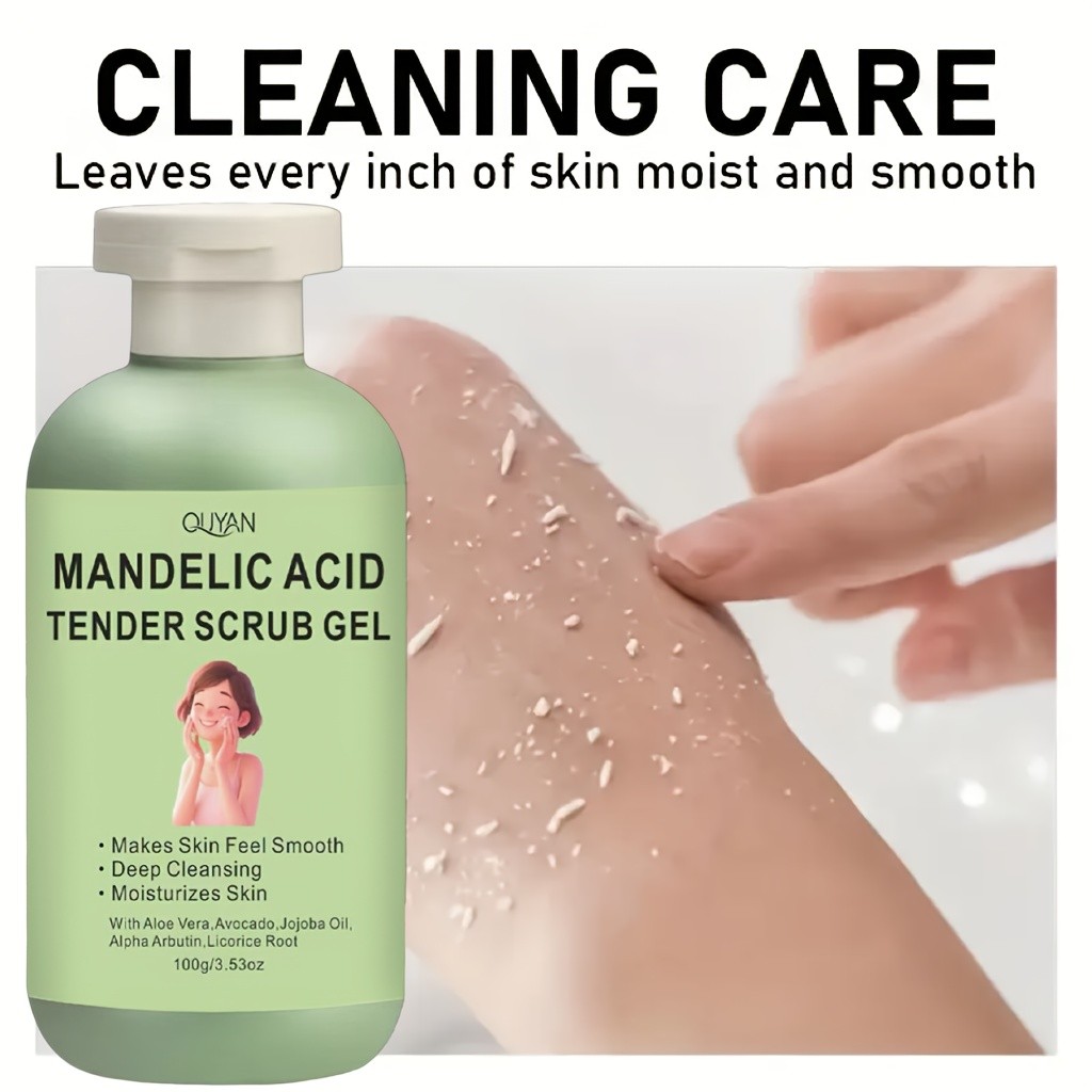 Exfoliating Scrub Gel Deep Cleansing, Moisturizing, and Gentle Exfoliation for Face, Hands, and Feet