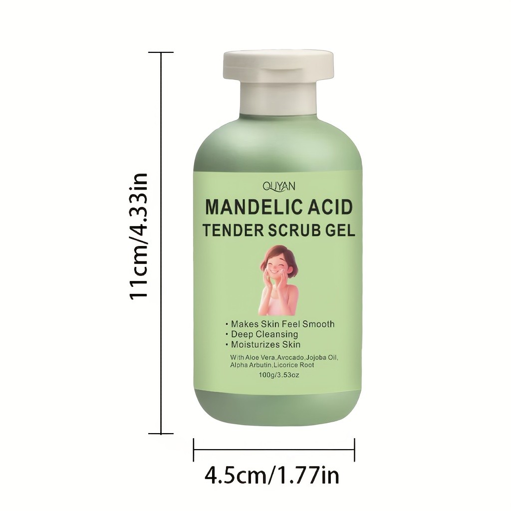 Exfoliating Scrub Gel Deep Cleansing, Moisturizing, and Gentle Exfoliation for Face, Hands, and Feet