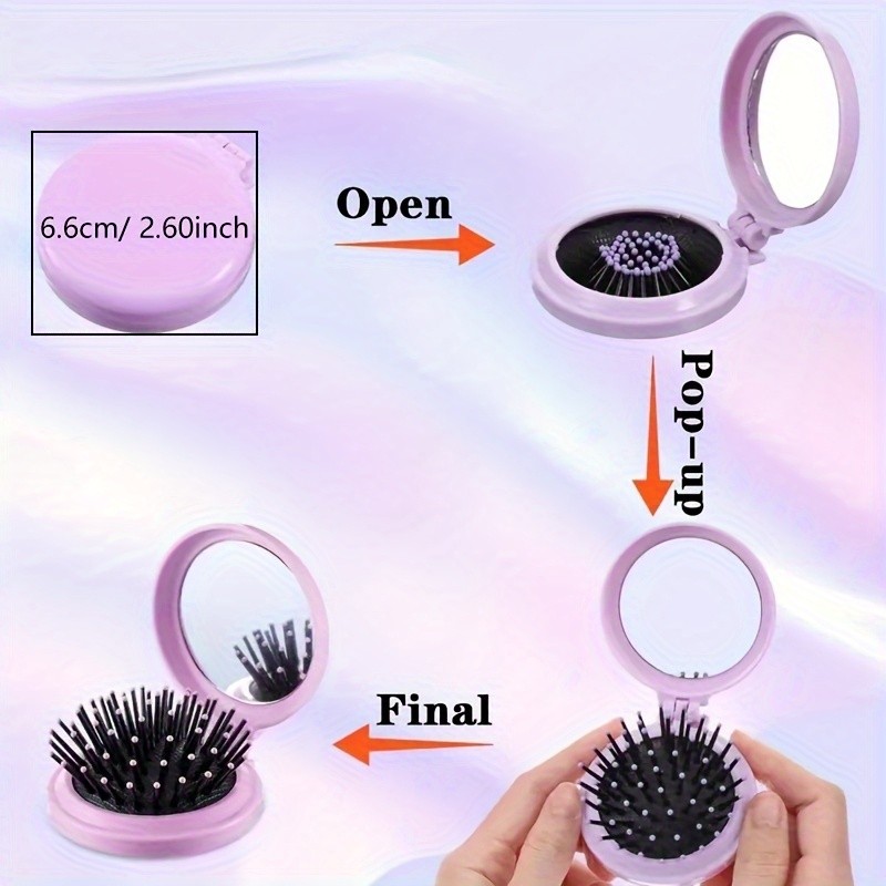 Sanrio Hello Kitty Portable Mini Hair Comb with Mirror