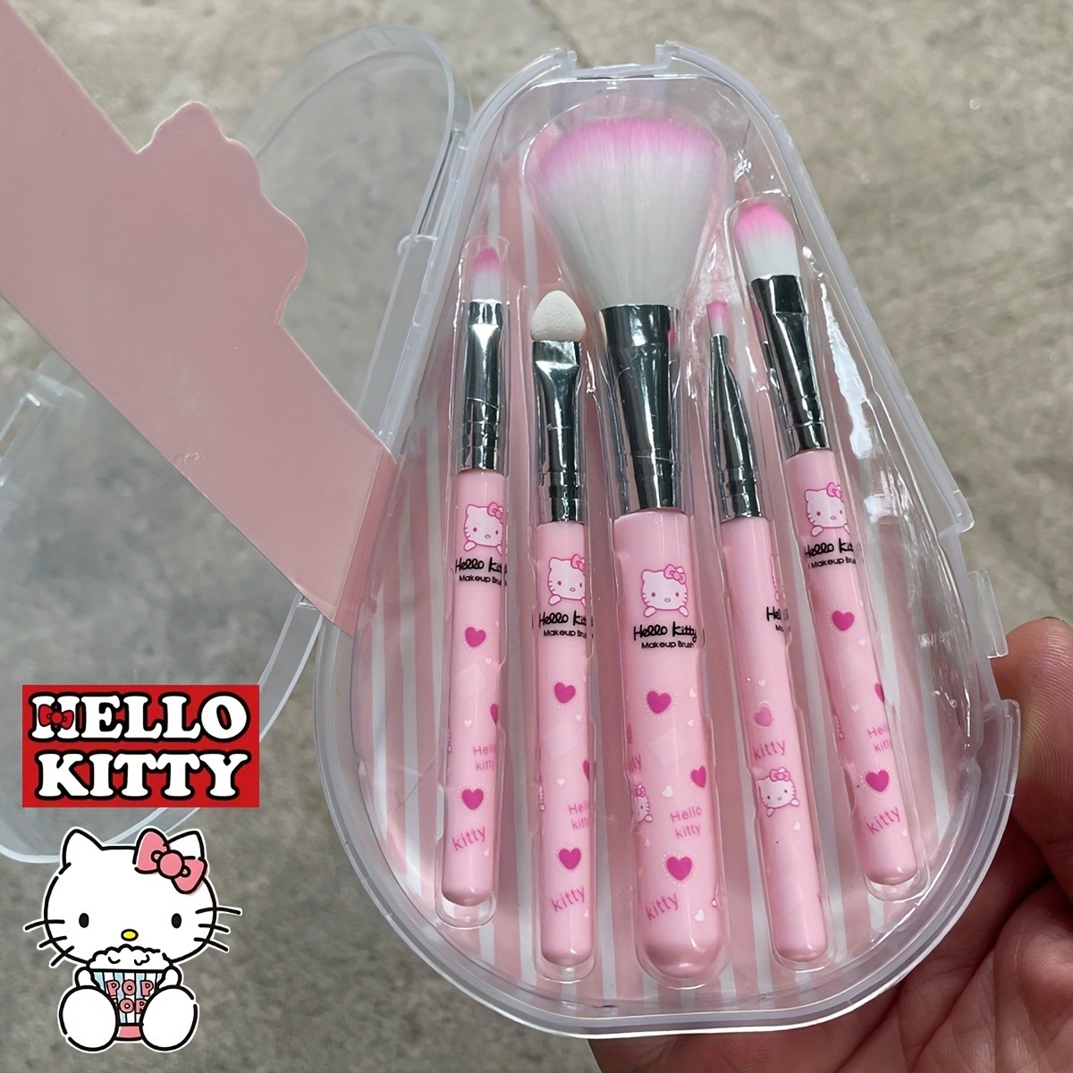5pcs Hello Kitty Makeup Brush Set