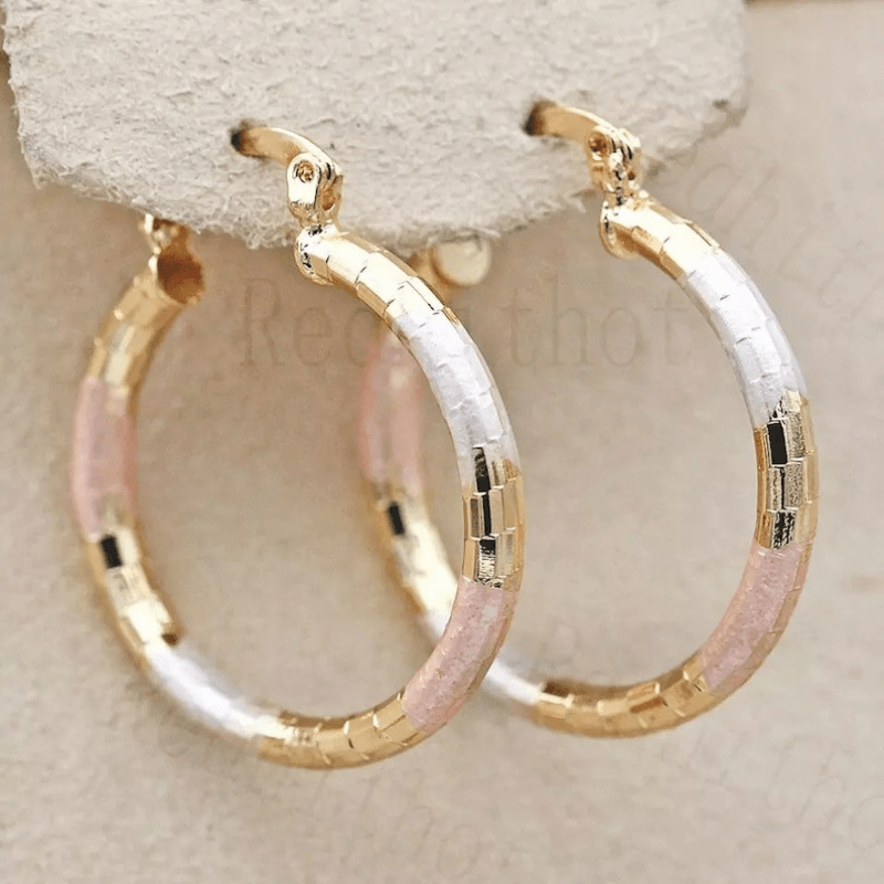 YOYO 14K Gold Plated Hoop Earrings