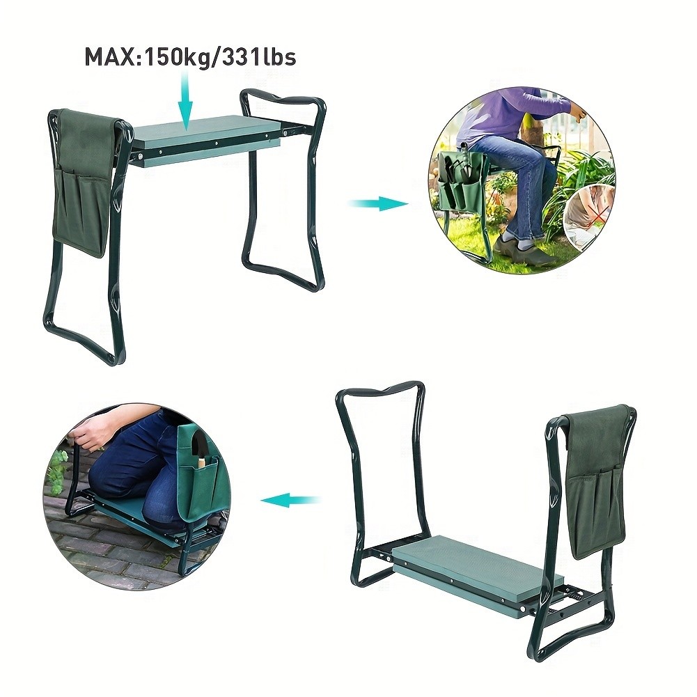 wisfor Foldable Garden Kneeler Seat  Comfort and Durability for Your Outdoor Gardening Needs
