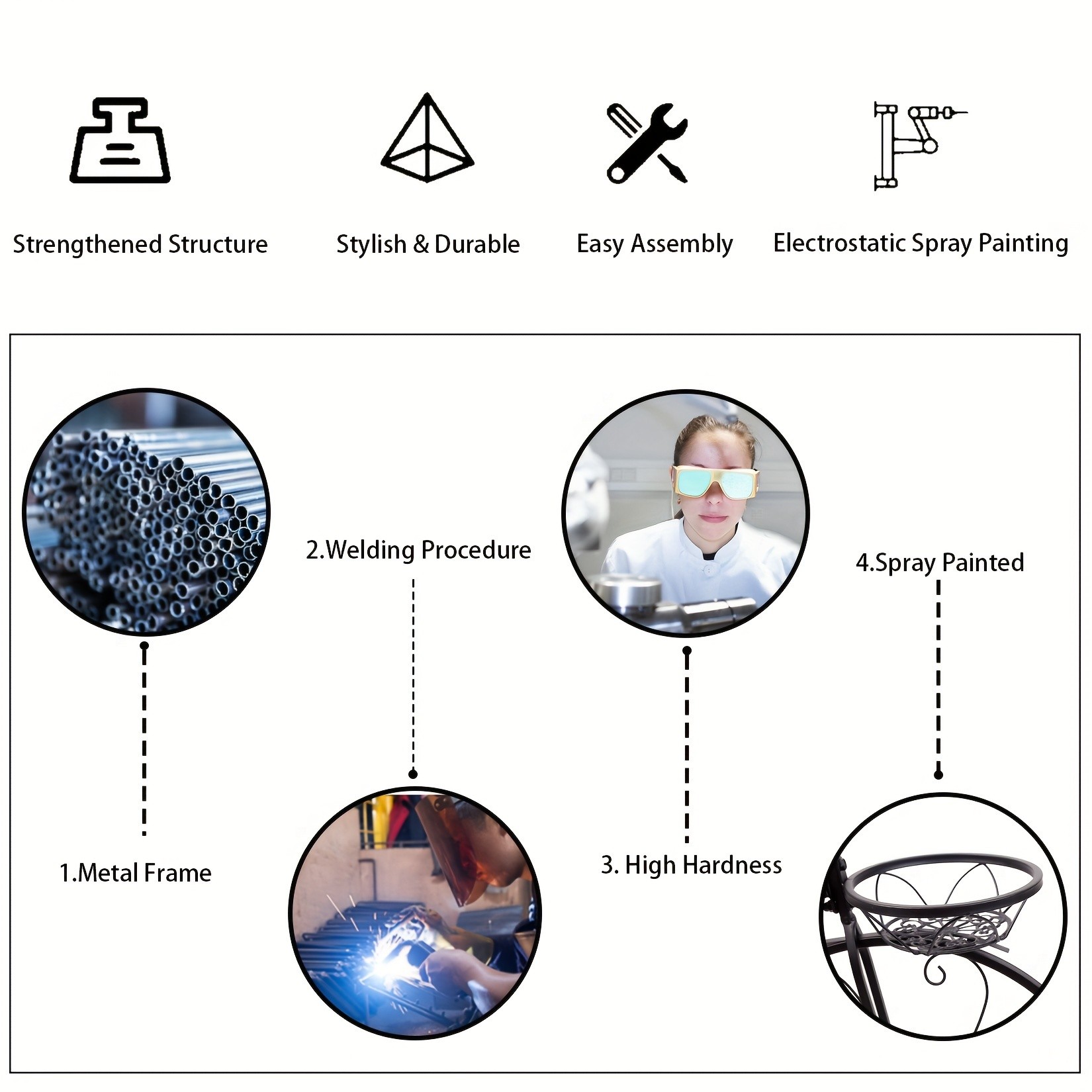 wisfor Flower Pot Plant Stand A Stylish and Durable Solution for Garden Displays