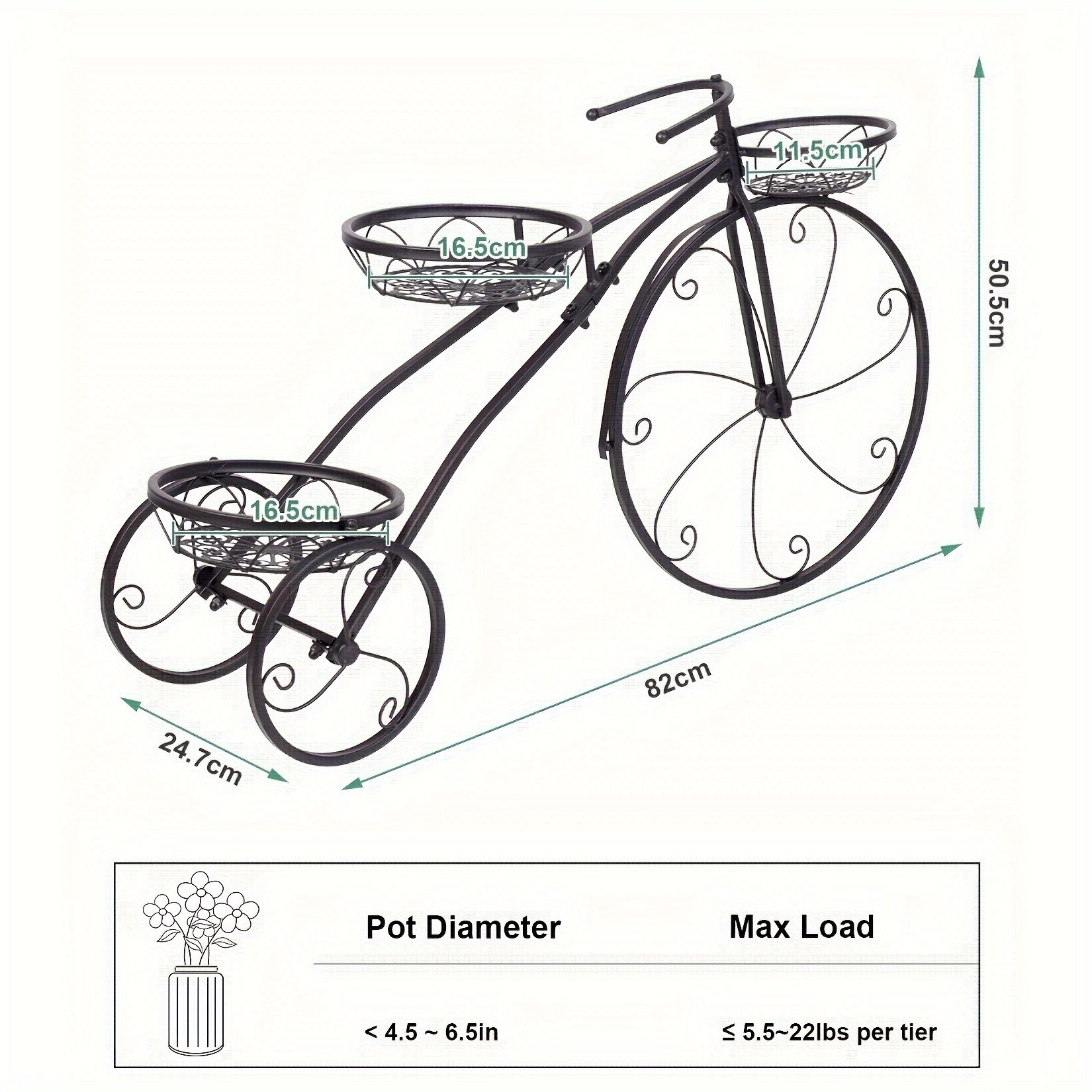 wisfor Flower Pot Plant Stand A Stylish and Durable Solution for Garden Displays