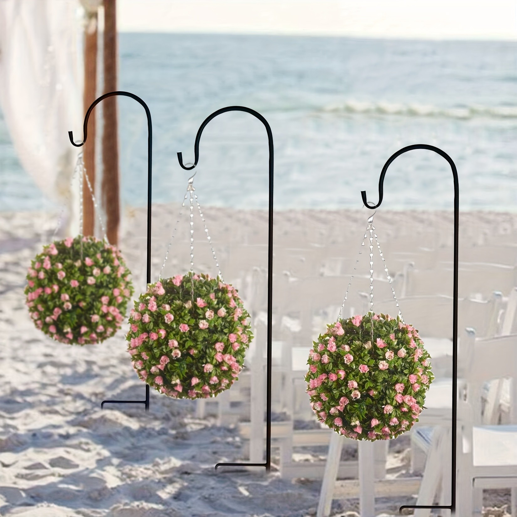 wisfor Shepherd Hooks  Rust-Resistant Hanging Hooks for Garden Decor and Lighting