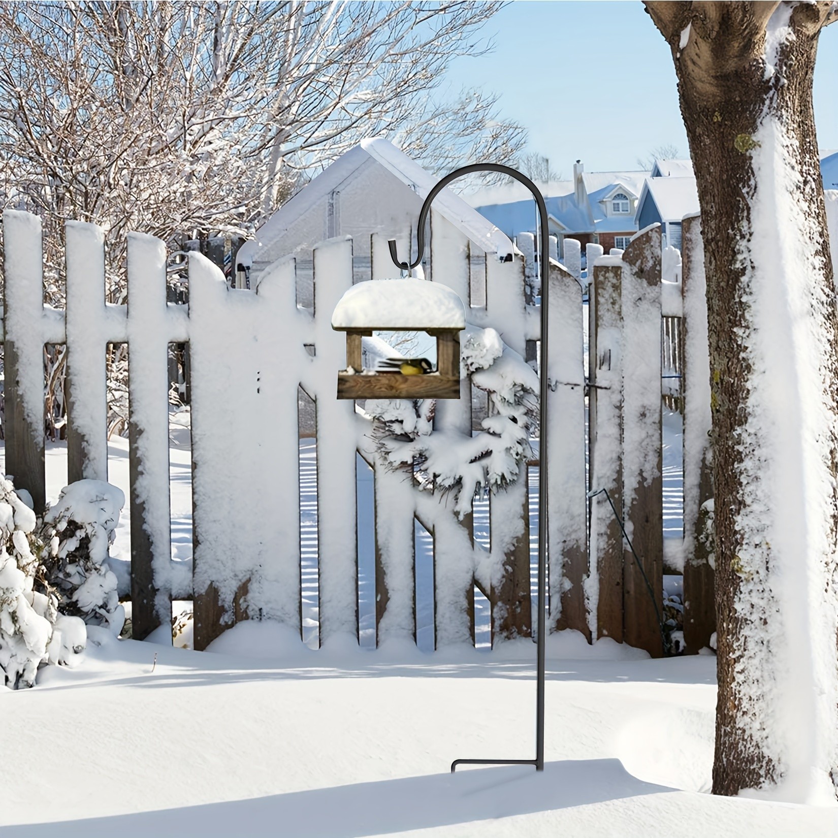 wisfor Shepherd Hooks  Rust-Resistant Hanging Hooks for Garden Decor and Lighting