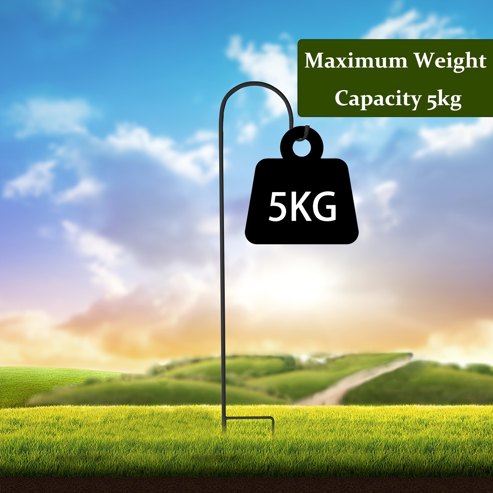 wisfor Shepherd Hooks  Rust-Resistant Hanging Hooks for Garden Decor and Lighting