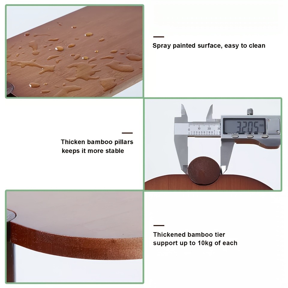 wisfor 3-Tier Bamboo Corner Plant Stand  Space-Saving and Stylish Solution for Indoor and Outdoor Use