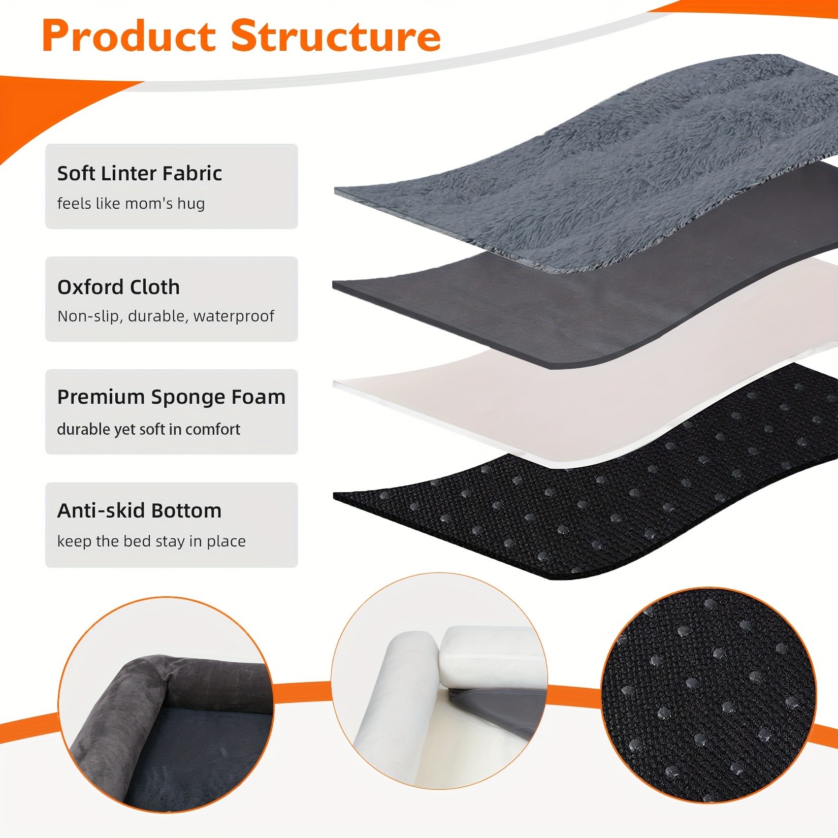 wisfor Large Dog Sofa Bed  Memory Foam Comfort for Your Pets Ultimate Relaxation