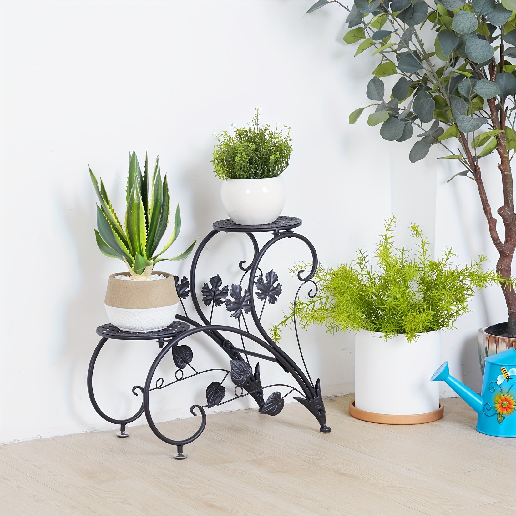 wisfor 4-Tier Tall Plant Pot Stands  Elegant, Durable Design for Indoor and Outdoor Plant Display