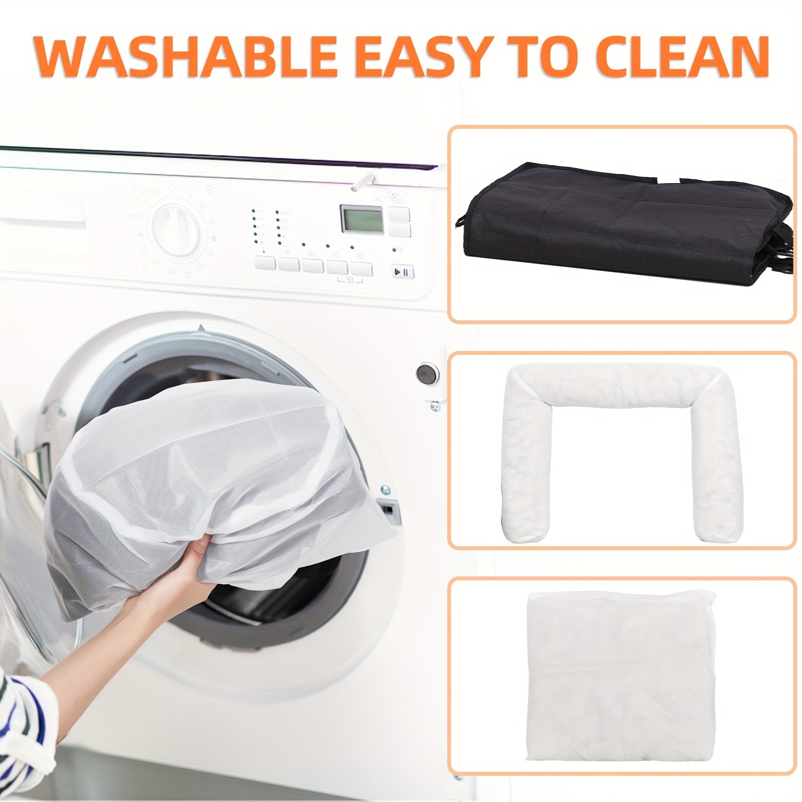 wisfor Memory Foam Dog Car Seat Multi-Function Travel Seat with Safety Belt and Waterproof Cover for Pets