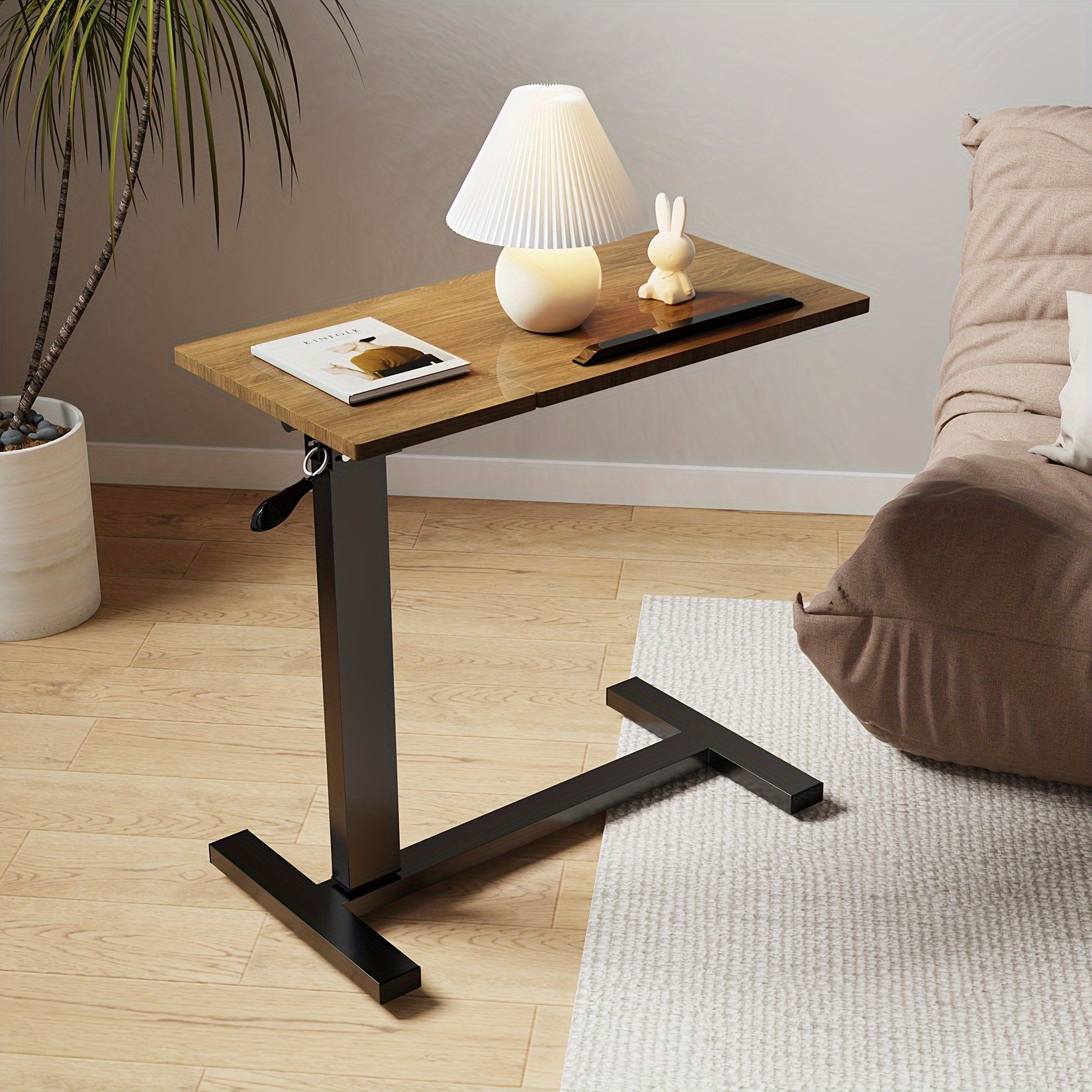 wisfor Versatile Height-Adjustable Over Bed Table  Adjustable, Tilting Design for Comfortable Work and Storage