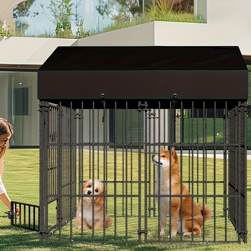 wisfor Heavy Duty Metal Dog Crate Spacious, Durable, and Ideal for Small to Medium Dogs