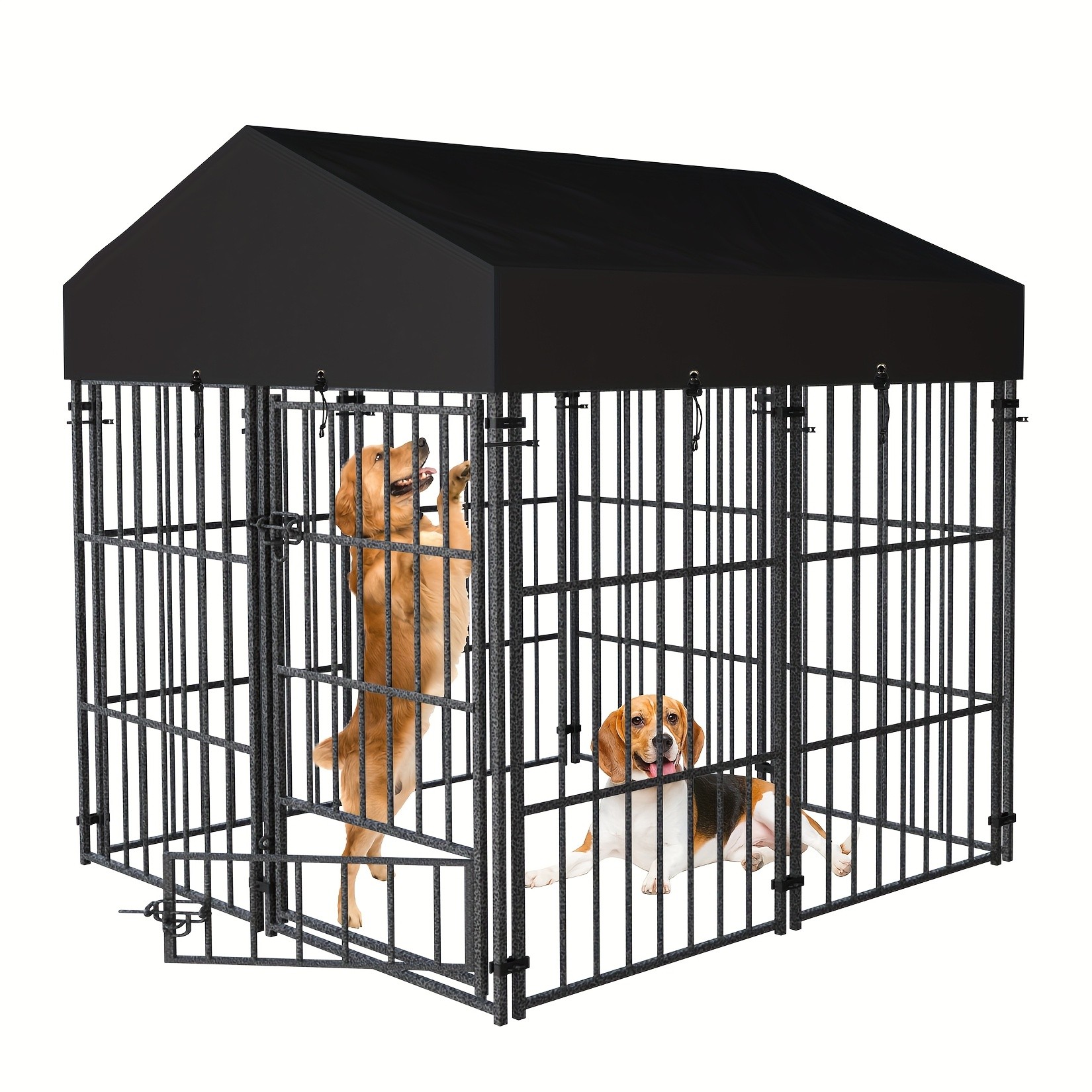 wisfor Heavy Duty Metal Dog Crate Spacious, Durable, and Ideal for Small to Medium Dogs
